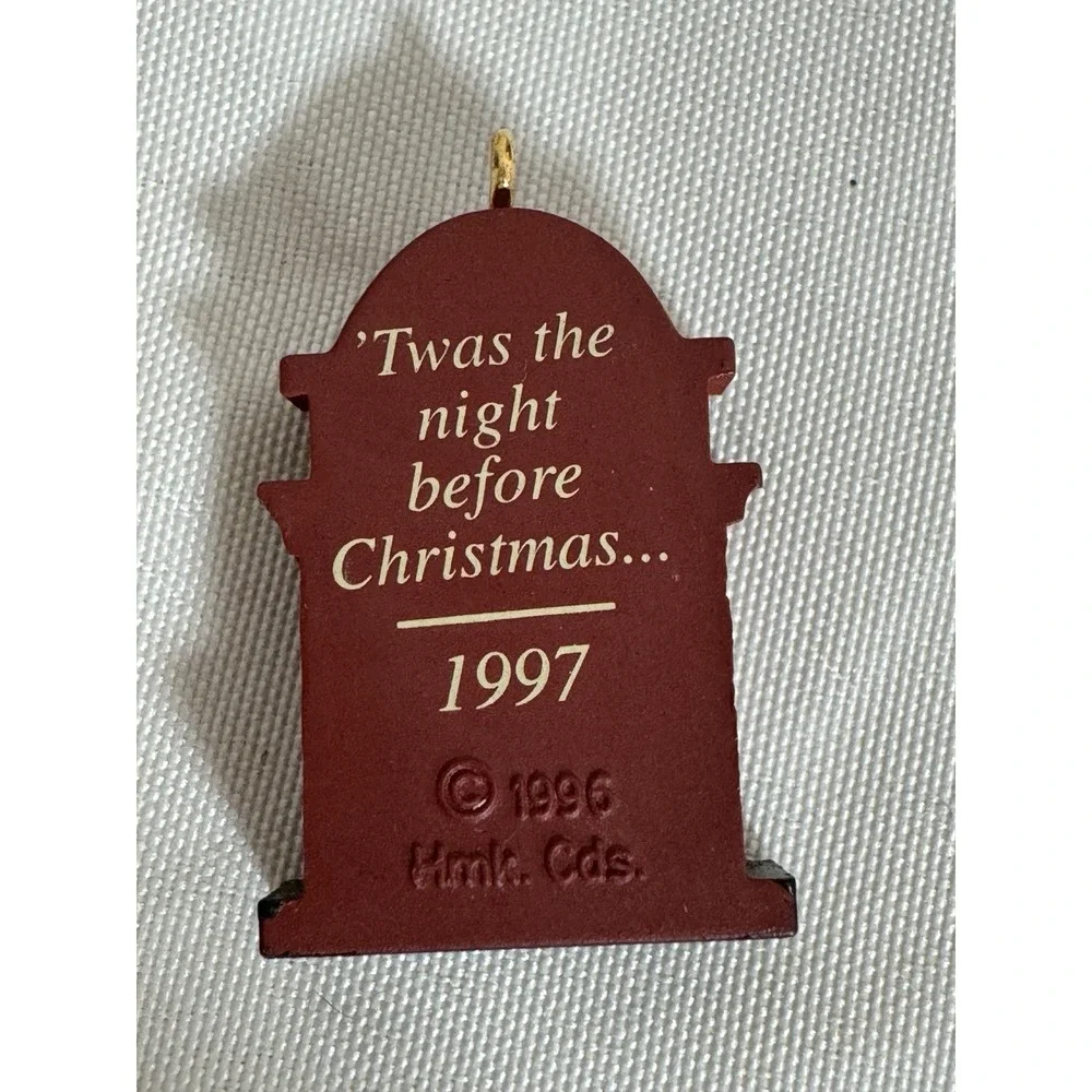 1997 Hallmark Keepsake Miniature Mini Christmas Ornament Ready For Santa Members
